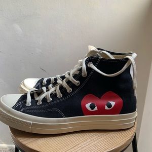 Comme des Garcons Converse, Men’s Size 12, Color Black